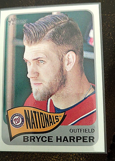 2014 Topps Heritage #400 Bryce Harper — front