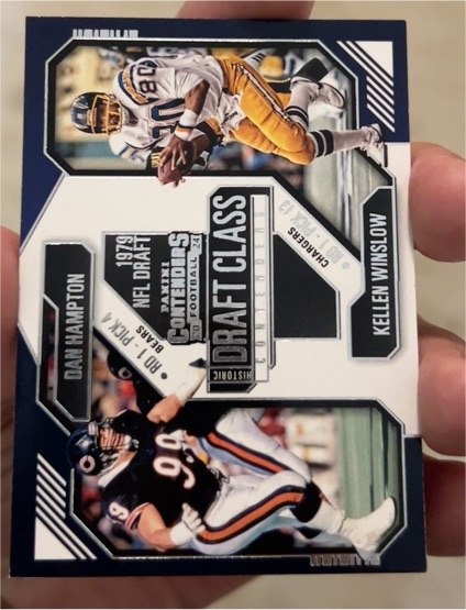 2024 Panini Contenders #3 Dan Hampton / Kellen Winslow Historic Draft Class — front