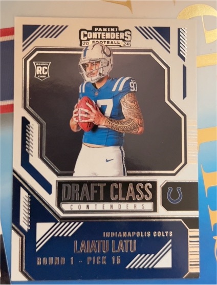 2024 Panini Contenders Football #24 Laiatu Latu Draft Class — front