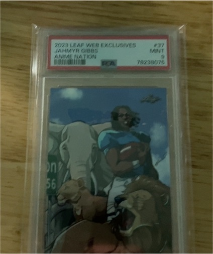 2023 Leaf Web Exclusives #37 Jahmyr Gibbs — front