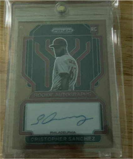 2022 Panini Prizm Rookie Autographs #RA-SZ Cristopher Sanchez — front