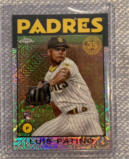2021 Topps Chrome 1986 #86BC-24 Luis Patino — front