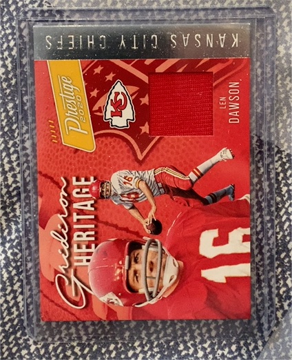 2020 Panini Prestige Gridiron Heritage #GH-LD Len Dawson — front
