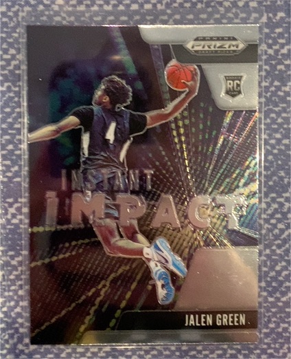 2021-22 Panini Prizm Draft Picks Instant Impact #16 Jalen Green — front