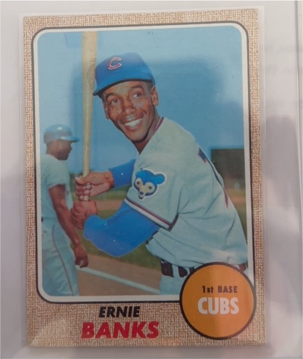 1968 Topps #355 Ernie Banks — front