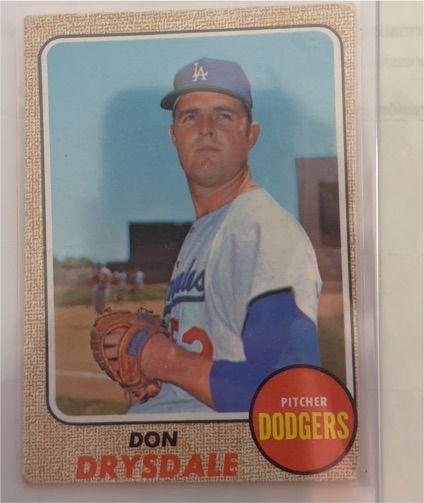 1968 Topps #145 Don Drysdale — front