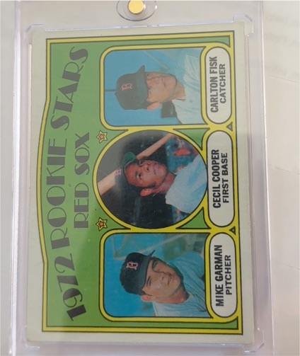 1972 Topps #79 Rookie Stars Carlton Fisk, Cecil Cooper, Mike Garman — front