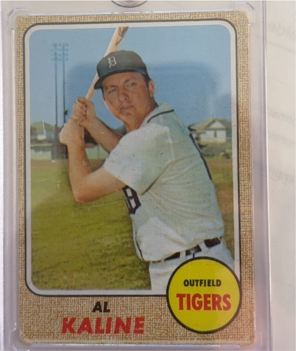 1968 Topps #240 Al Kaline Detroit Tigers — front