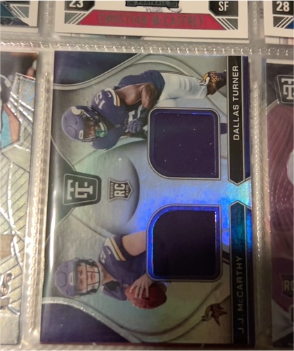 2024 Panini Totally Certified #RDS-MIN JJ McCarthy & Dallas Turner — front