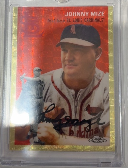 2023 Topps Chrome Platinum Anniversary #402 Johnny Mize — front