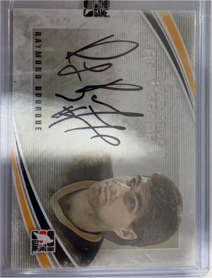 2000 In The Game Autographed Raymond Bourque — front