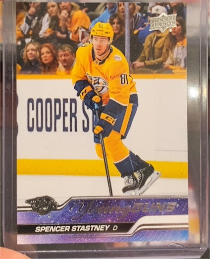 2023-24 Upper Deck Series 1 #238 Spencer Stastney — front
