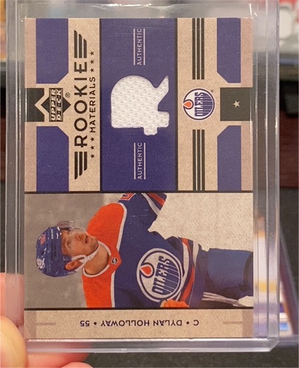 2022-23 Upper Deck Rookie Materials #55 Dylan Holloway — front