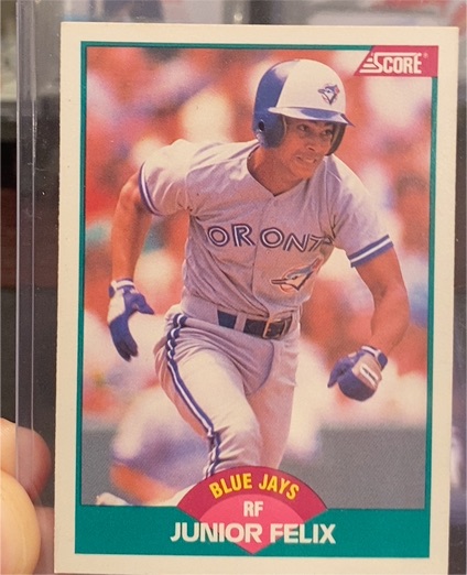 1989 Score Rookie & Traded #83T Junior Felix — front
