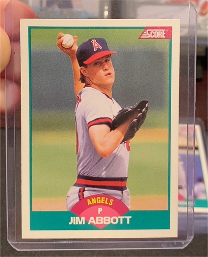 1989 Score Traded #88T Jim Abbott — front