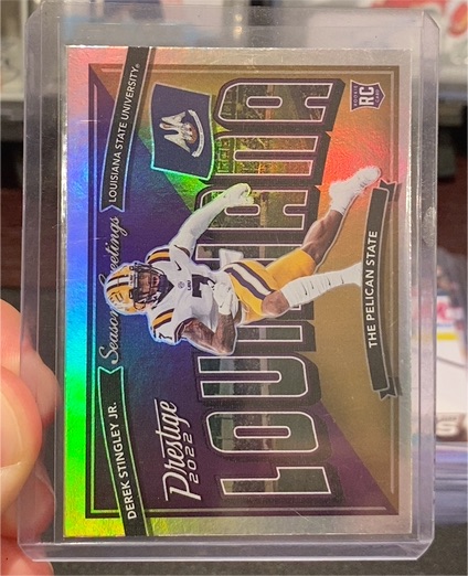 2022 Panini Prestige Seasons Greetings #SG-11 Derek Stingley Jr. — front