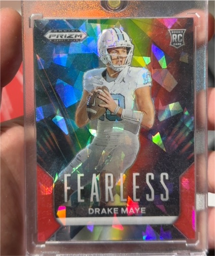 2024 Panini Prizm Draft Picks #F-DM Drake Maye Fearless — front