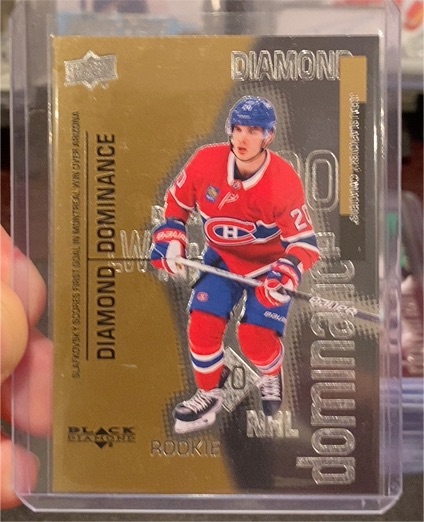 2022-23 Upper Deck Black Diamond Diamond Dominance DD-42 Juraj Slafkovsky — front