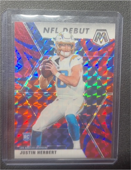 2020 Panini Mosaic #263 Justin Herbert NFL Debut — front