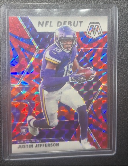 2020 Panini Mosaic #270 Justin Jefferson NFL Debut — front