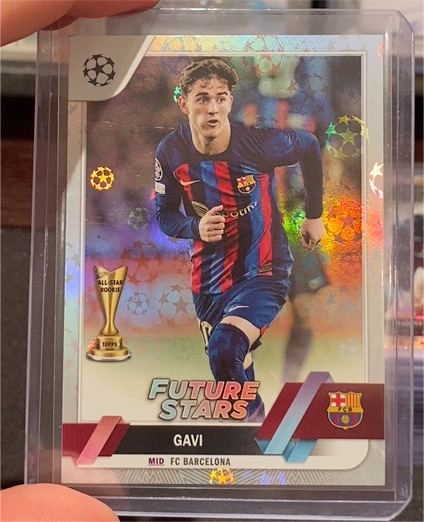 2022-23 Topps UEFA Club Competitions Future Stars #178 Gavi — front