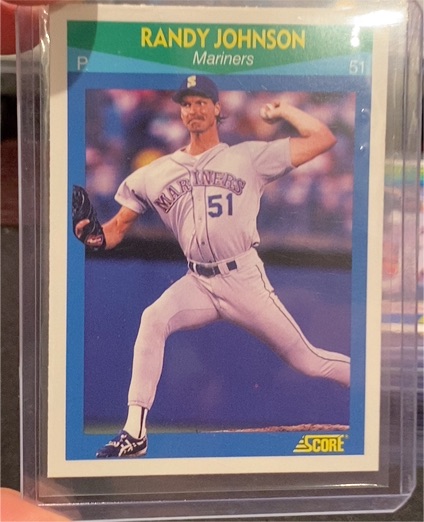 1990 Score Rising Stars #52 Randy Johnson — front