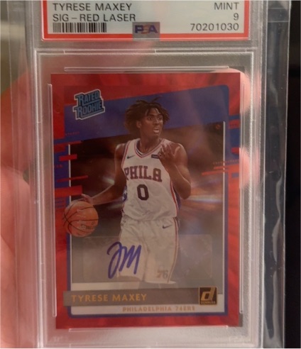 2020-21 Donruss #211 Tyrese Maxey — front