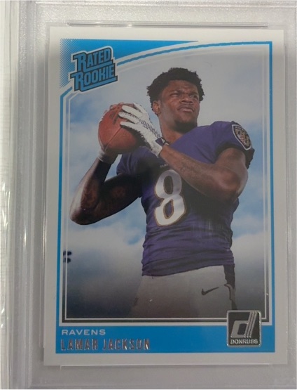 2018 Donruss #317 Lamar Jackson Rated Rookie — front
