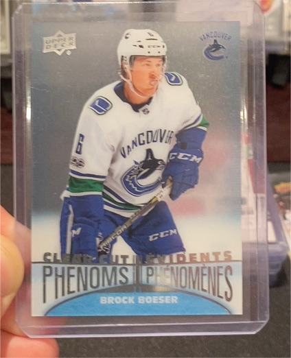 2018-19 Upper Deck Tim Hortons Clear Cut Phenoms #CC14 Brock Boeser — front