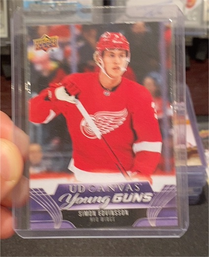 2023-24 Upper Deck UD Canvas #C113 Simon Edvinsson Young Guns — front