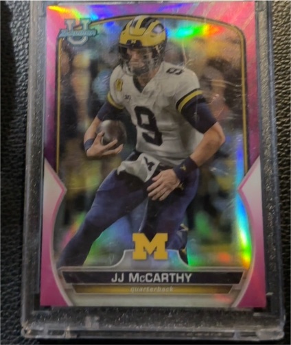 2022 Bowman University Chrome #48 JJ McCarthy — front