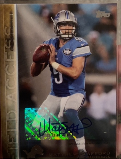 2015 Topps Field Access #126 Matthew Stafford — front
