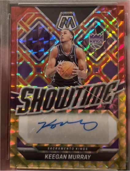 2023-24 Panini Mosaic Showtime Keegan Murray — front