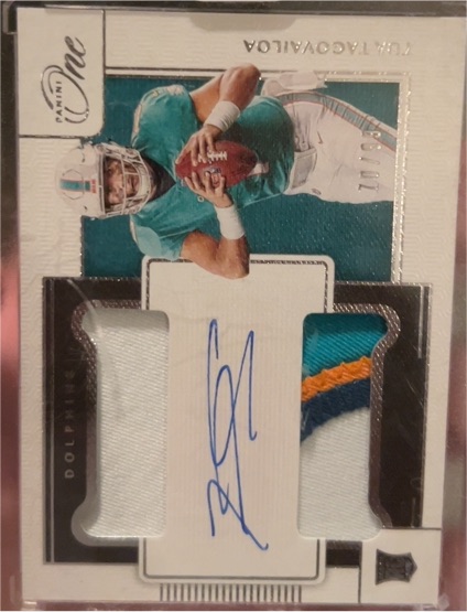 2020 Panini One #1 Tua Tagovailoa — front
