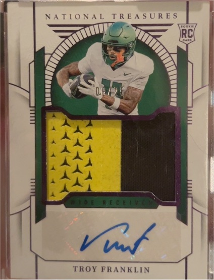 2024 Panini National Treasures #89 Troy Franklin — front