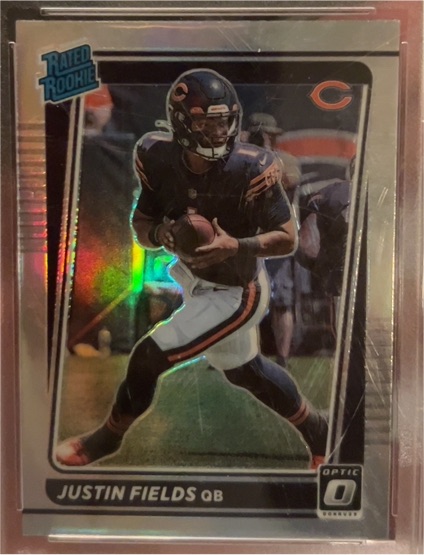 2021 Panini Donruss Optic #204 Justin Fields Rated Rookie — front