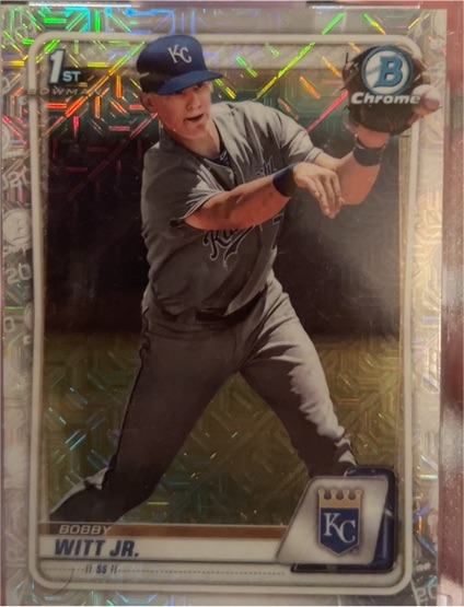 2020 Bowman Chrome #BCP-25 Bobby Witt Jr. — front