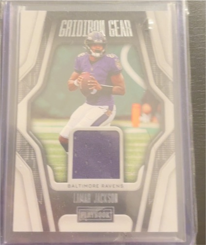 2022 Panini Playbook Gridiron Gear #GG-2 Lamar Jackson — front