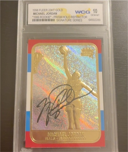 1998 Fleer 23KT Gold #Michael Jordan — front