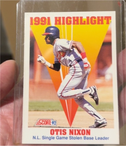 1992 Score #429 Otis Nixon — front