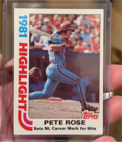 1982 Topps #4 Pete Rose — front