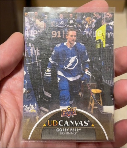2021-22 Upper Deck Canvas #C345 Corey Perry — front