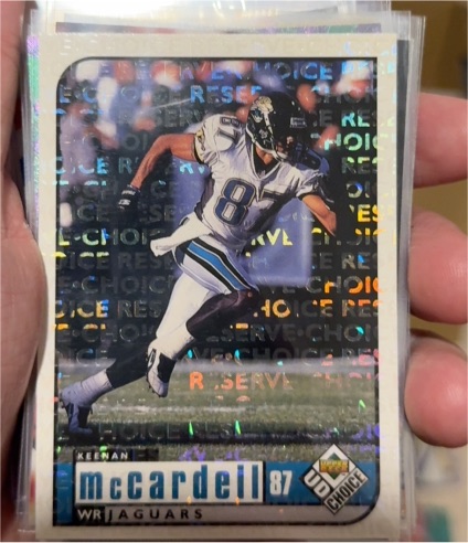 1998 Upper Deck Choice #87 Keenan McCardell — front