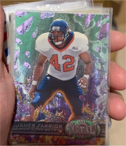 1997 Skybox Metal Universe #184 James Farrior — front