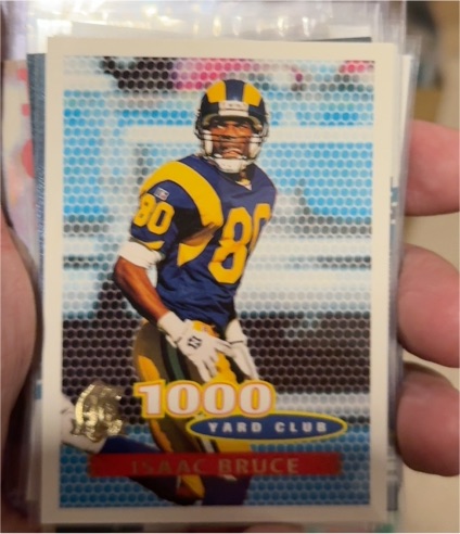 1996 Topps #242 Isaac Bruce — front