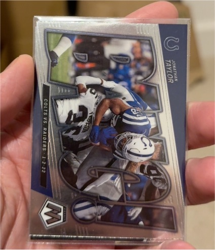 2022 Panini Mosaic Bang! #B-2 Jonathan Taylor — front