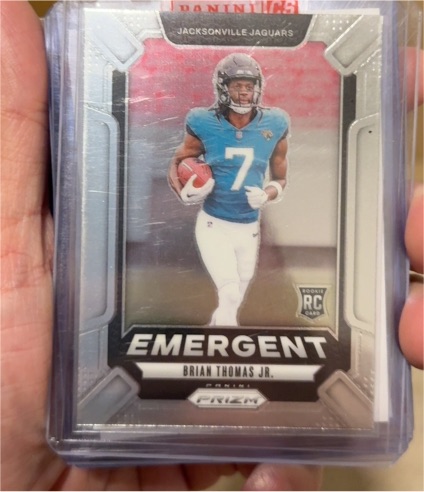 2024 Panini Prizm #12 Brian Thomas Jr. Emergent — front