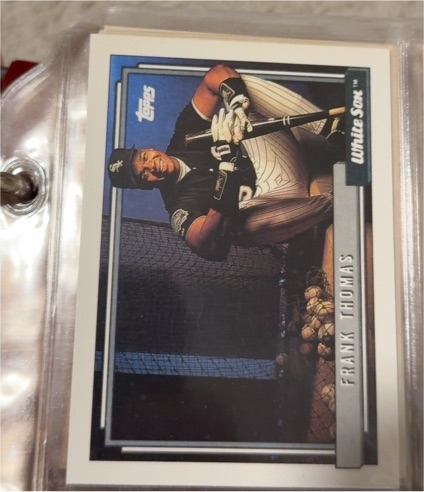 1992 Topps #555 Frank Thomas — front