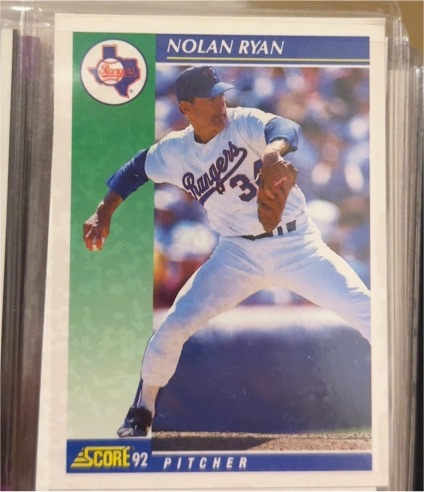 1992 Score #2 Nolan Ryan — front