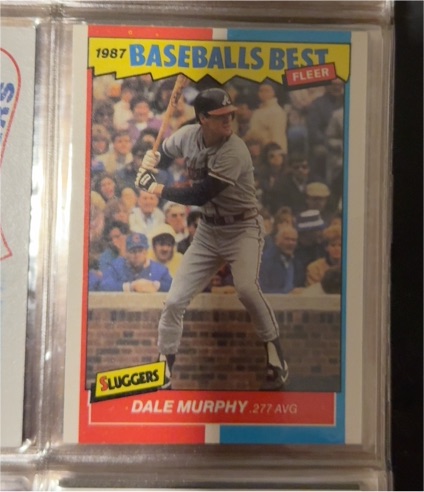1987 Fleer Baseball's Best #28 Dale Murphy — front